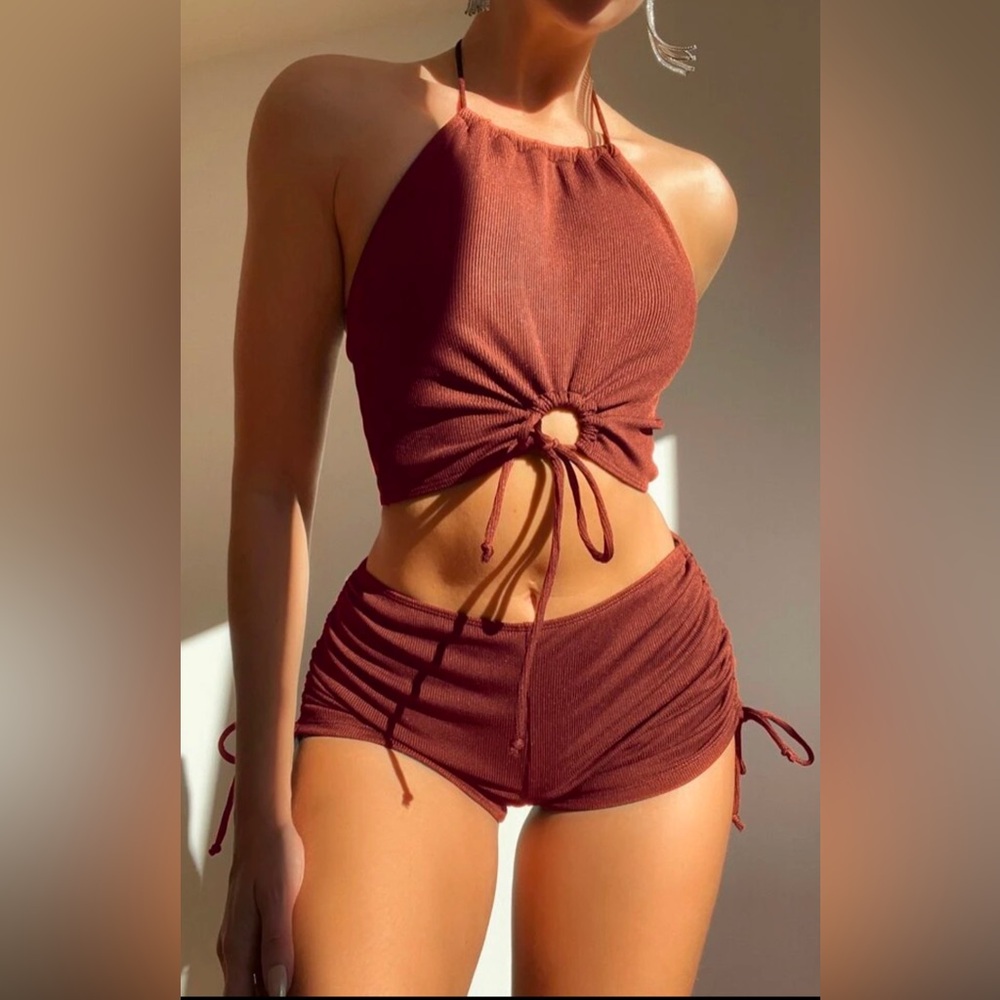 SHEIN Rust Bikini Set NWOT